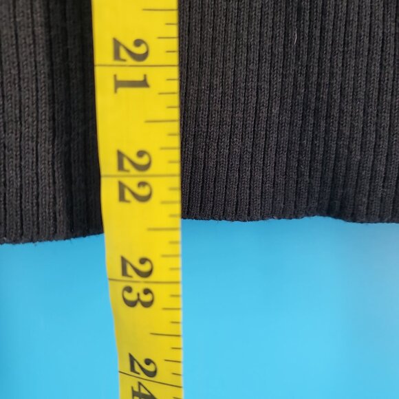 Vintage Colour Works Fringe Shawl-Collar Sweater – Black – Size XL - Picture 8 of 9